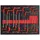 Trutzholm Profi Werkzeugeinlage Werkstattwagen 18 tlg. Innensechskant & Torx Mechaniker Set 51x40x4 cm rot