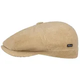 Lipodo Flat Cap (1-St) Cordcap mit Schirm, Made in Italy beige XL (60-61 cm)