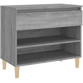 vidaXL Schuhregal 70 x 36 x 60 cm grau / grau