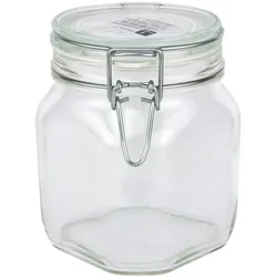 Einmachglas Bügelverschluss Original Fido 0,75L incl. Bormioli Rezeptheft
