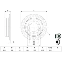 Bosch Bremsscheibe 0 986 479 F07