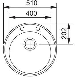Franke Pamira ROG 610-41 Glacier + Stopfenventil