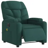 vidaXL Massagesessel Elektrisch 146 x 78 x 0 cm Dunkelgrün mit Vibrationsmassage