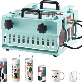 Vevor Tumbler Hitzpresse 2 Station Becher-Presse Sublimation Presse
