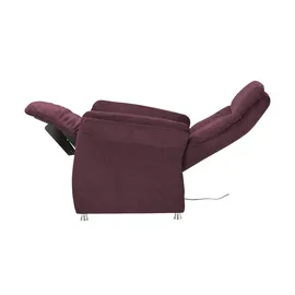 Polstermöbel Oelsa TV-Sessel Madrid Flachgewebe 80 x 110 x 0 cm Rot elektrisch