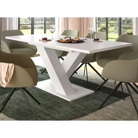 inn.furn Esstisch 150 - 190 cm, in weiß, ausziehbar Home-X