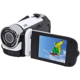 Annadue Videokamera-Camcorder, Full HD 1080P Digitaler Vlogging-Kamerarecorder, 16-facher Digitalzoom, 2,4-Zoll-Bildschirm, Fülllicht, Loop-Videoaufzeichnungs-Camcorder für (White)