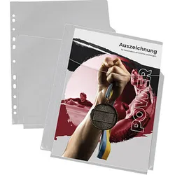10 EICHNER Prospekthüllen DIN A4 transparent glatt