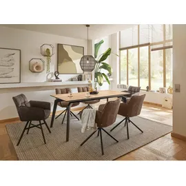 Set One by Musterring 2er-Set set one by Musterring Stuhl Frisco Stoff Grau Taupe