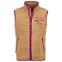TROLLKIDS Kinder Fleeceweste Hemsedal Honiggelb/Feuerbeere, honiggelb|malvenfarben 158-164cm 13-14J