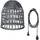 MARELIDA 1-flg. 33 cm Rattanstil grau
