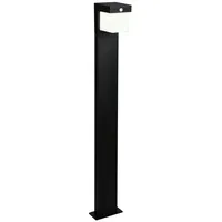 Trio Wegeleuchte Metall 15,5x100x14 cm mit Schalter Dämmerungssensor schwarz