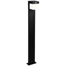 Trio Wegeleuchte Metall 15,5x100x14 cm mit Schalter Dämmerungssensor schwarz