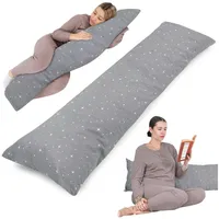 Totsy Baby Seitenschläferkissen Schwangerschaftskissen 40x145 cm - Kuschelkissen Schlafkissen Pregnancy Pillow Stillkissen Kissen mit Bezug für Seitenschläfer und Erwachsene Oeko-Tex