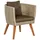 Merxx Gartensessel Imperia 69 x 59 x 69 cm 2 St. beige inkl. Kissen