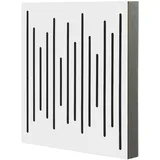 IG Acoustics - Nexus Hybridpaneel - Selbstklebendes Akustikpanel 50x50cm - Akustik Schaumstoff Absorber & Diffusor - Akustikelement (weiß)