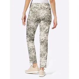 Heine Druck-Hose Khaki 36