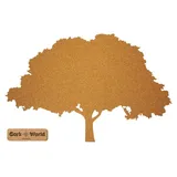 Kork-Deko.de Wanddekoobjekt Kork Pinnwand Baum-Form, "CORKWORLD", Natur Kork - Wanddeko - ohne Klebefolie