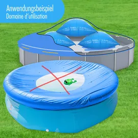 Höfer Chemie Runde Poolabdeckplane Ø 5,80m mit Materialstärke 200 g/m2