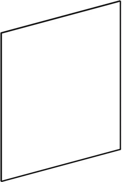 Geberit Auszugfront, Lava, Acanto zu Seitenschrank Art.-Nr.: 500.618.JK.2, 243842JK1 243842JK1