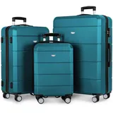 LUGG Reisekoffer-Set – Jetset 38,1 cm, 50,8 cm, 3-teiliges & 4-teiliges Hartschalengepäck, stark und leicht mit sicherem TSA-Schloss, glatte 360°-Räder, Innentaschen, von Fluggesellschaften zugelassen