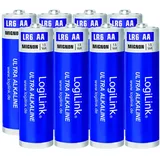 Logilink LR6F8 - Batterie 8 x AA-Typ - Alkalisch - 1700 mAh