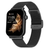 Siltcon® Seréa Smartwatch Damen Schwarz – Telefonfunktion – 100+ Sportmodi – Herzfrequenz – Schlafmonitor – 5 Bänder - Schwarz