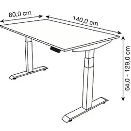 Kerkmann Schreibtisch Move 4 Eiche