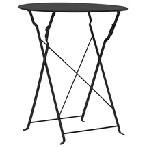 vidaXL Bistro-Set 3-tlg. Schwarz