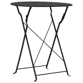 vidaXL Bistro-Set 3-tlg. Schwarz