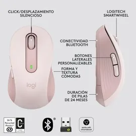 Logitech Signature M650 Gr. L rechts Rosa