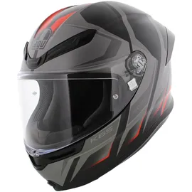 AGV K6 S Karve Integralhelm - Matt Black Grey Red M