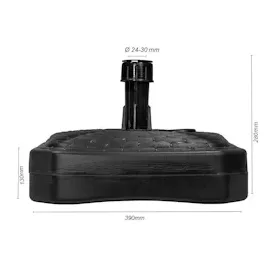 FIXKRAFT Schirmständer eckig anthrazit