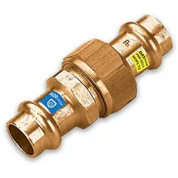Kupfer Press Kombifitting Verschraubung flachdichtend, DVGW, Kontur V, verschiedene Varianten (Ausführung: 22 mm)