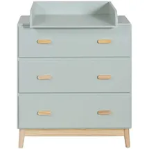 Mobili Rebecca Wickeltisch, Grün, Holzwerkstoff, Rechteckig, 42x100x80 cm, Babymöbel, Wickelkommoden - Zubehör, Wickelkommoden