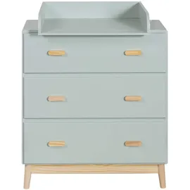 Mobili Rebecca Wickeltisch, Grün, Holzwerkstoff, Rechteckig, 42x100x80 cm, Babymöbel, Wickelkommoden - Zubehör, Wickelkommoden