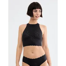 SLOGGI BH ZERO Feel Bliss Crop Top, Schwarz Small Damen