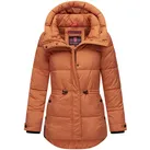 Winterjacke MARIKOO "Akumaa", Damen, Gr. XS (34), bunt (rusty cinnamon), 100% Polyester, Jacken, mit tailliertem Schnitt