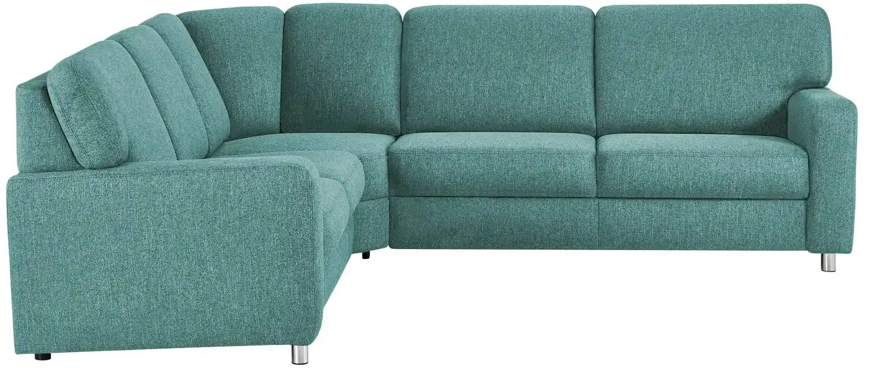 smart Ecksofa  Valencia ¦ türkis/petrol ¦ Maße (cm): B: 236 H: 90 T: 266.0