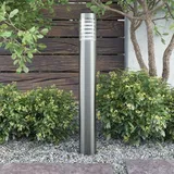 vidaXL Außenwandleuchte Edelstahl 18,0 cm spritzwassergeschützt silber