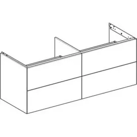 Geberit ONE 133,2x50,4x47cm, 4 L, greige/lackiert ma