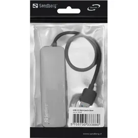 Sandberg USB 3.0 Hub 4 ports SAVER - silber