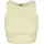 URBAN CLASSICS Ladies Cropped Rib Top - gelb