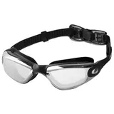 NILS AQUA Schwimmbrille Sportbrille Schwimmbrille, (Spar-Set, 1-St., Kinder und Erwachsene), UV-Schutz bunt NQG160MAF Schwarz