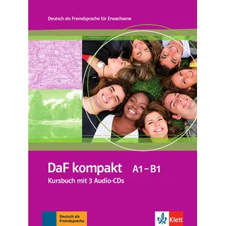 Klett Sprachen GmbH DaF kompakt / Lehrbuch mit 2 Audio-CDs (A1-B1)