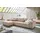 Musterring Ecksofa JustB! PM200, mit Holzrahmen in schwarz, 2 Teile, Anreihsofa rechts & Longchair links, mit Armlehnen, inkl. Rückenkissen beige