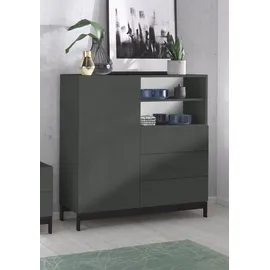 Home Affaire Metis 110 x 112 x 40 cm Anthrazit hochglanz