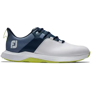 FootJoy Herren Prolite Golfschuh, Weiß, Marineblau, Limette, 42 EU - 42 EU