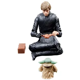 Hasbro Star Wars Actionfigur Luke Skywalker und Grogu 15 cm - Schwarz/Mehrfarbig