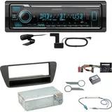 Kenwood KMM-BT508DAB Bluetooth Digitalradio DAB+ Einbauset für Audi Q3 8U